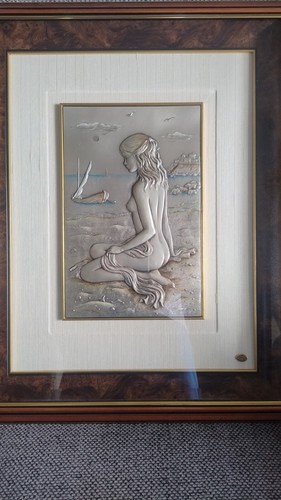 Quadro con placchetta - , in