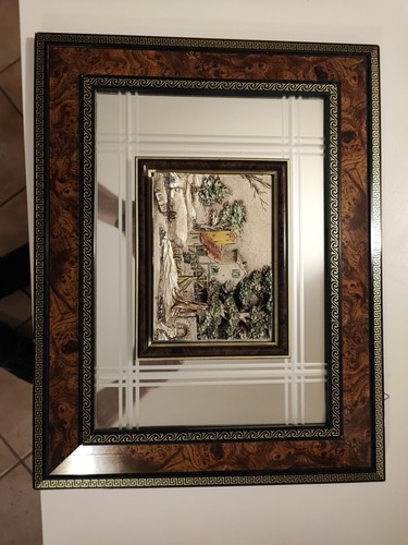 Quadro specchio con - a,