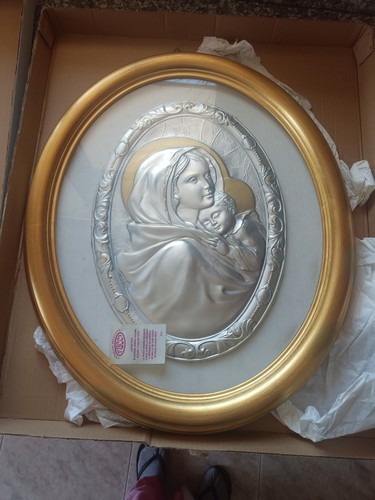 Tucci quadro ovale madonna con - madonna,