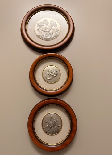 Quadri argento a - argento,, rilievo