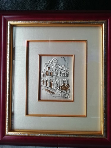 Quadro con rilievo argento - quadro,