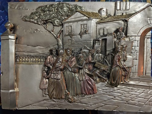Quadro argento bassorilievo - quadro,